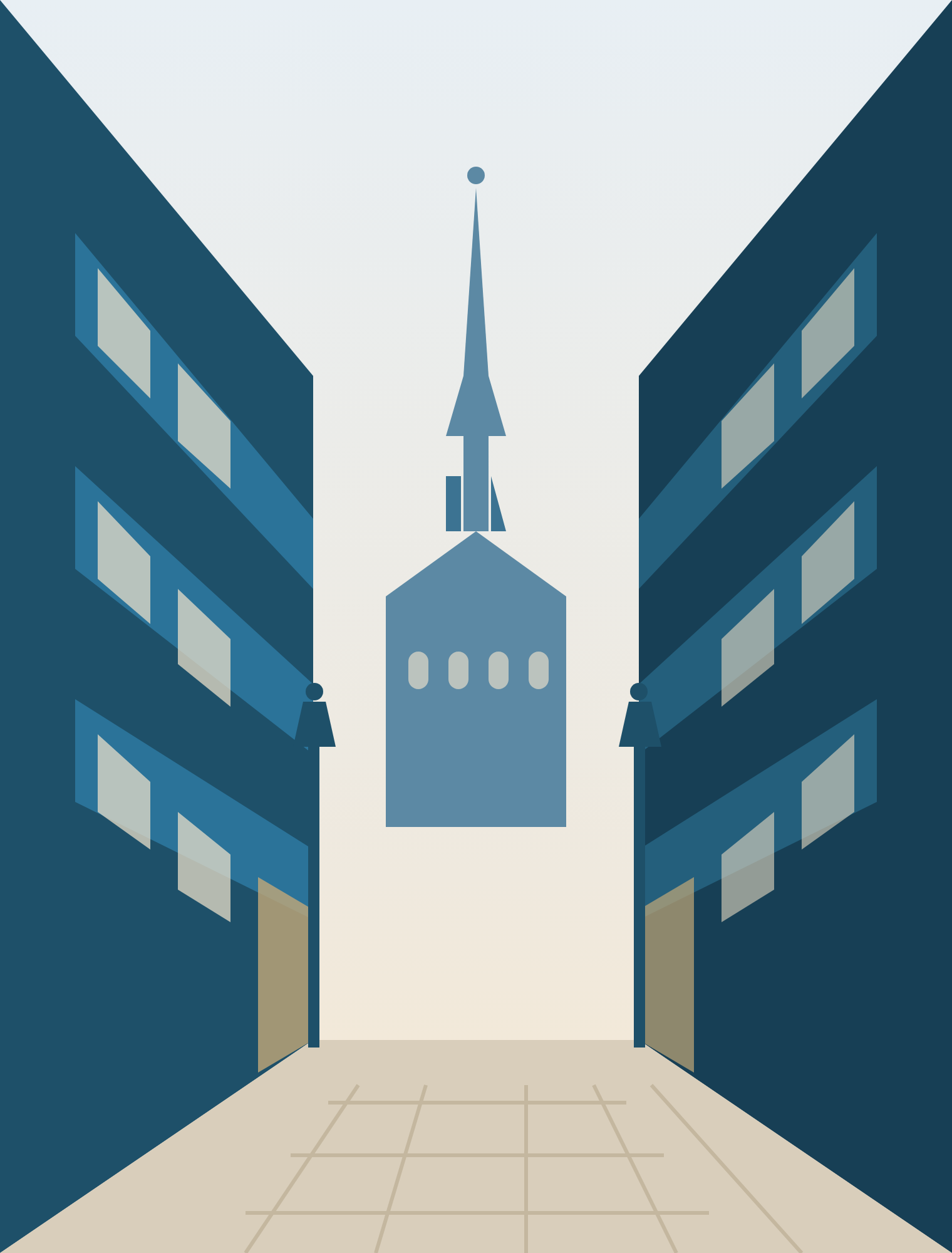 Gasse der Inneren Stadt mit dem Stephansdom